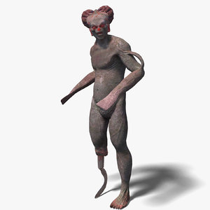 3d model monster character rigged creature