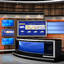 3d american news studio model