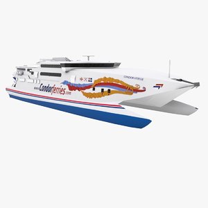 speed catamaran 3d model