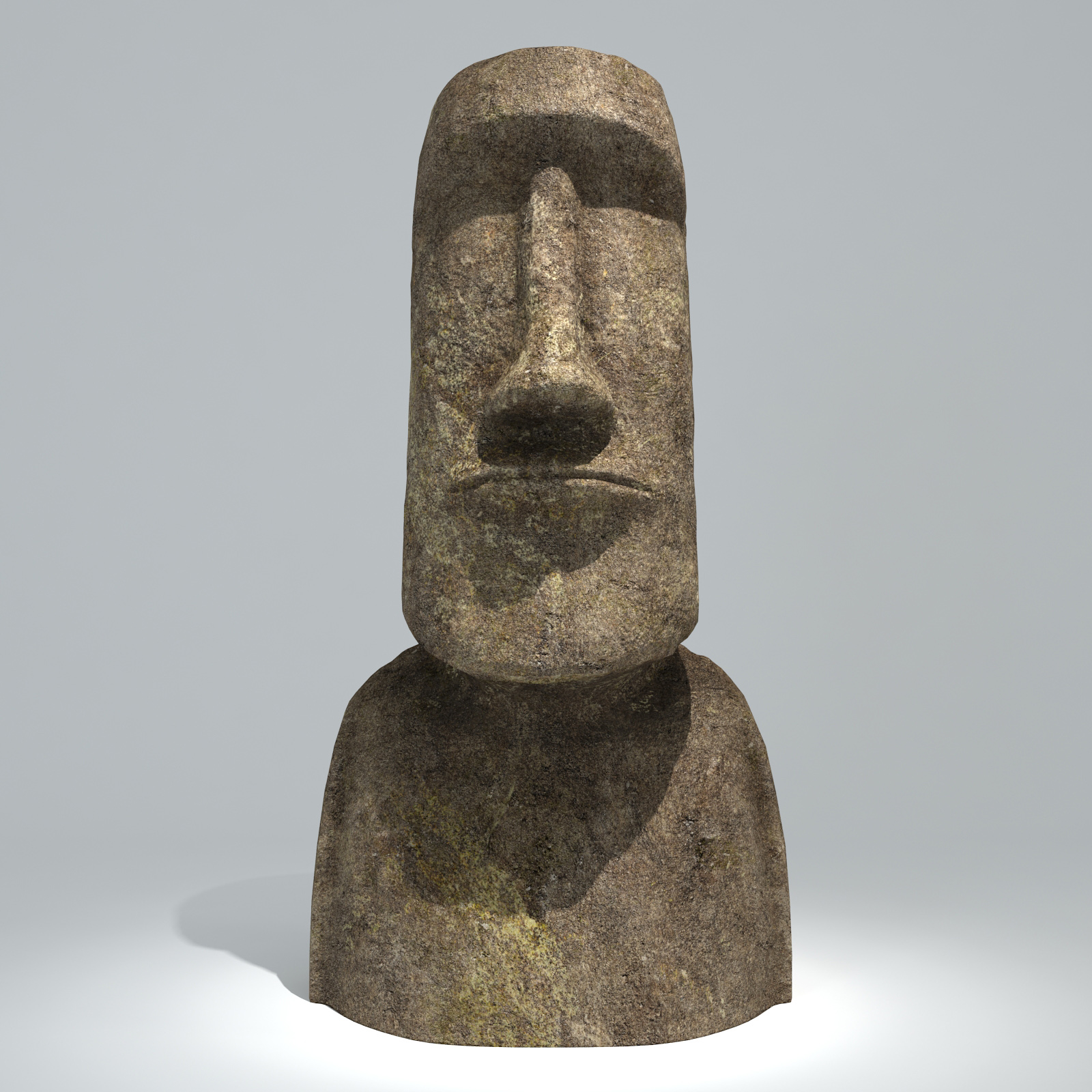 3d easter island moai statue model