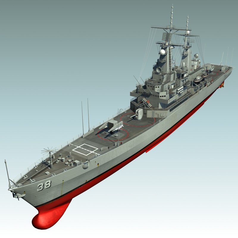 3d uss virginia cgn38 model