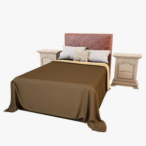 3d bed table - model