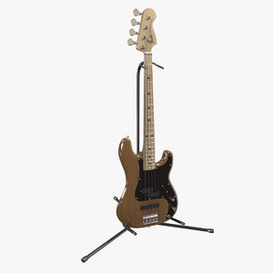 3d model precision bass guitar