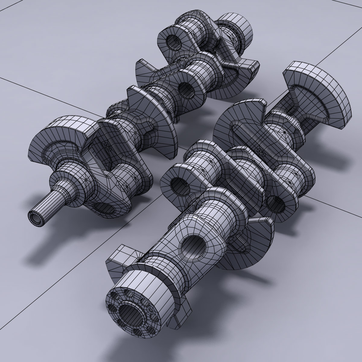 3d Model Of Crankshaft Engine