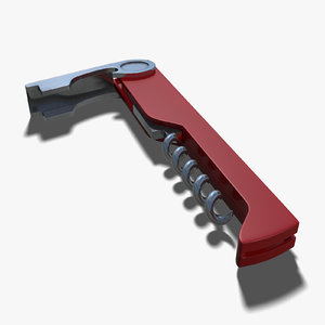 3d corkscrew handle blade