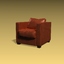 3d single sofa chair