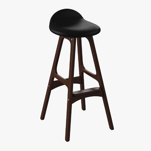 wooden stool wood 3d model