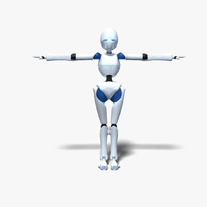 3d robotic character model