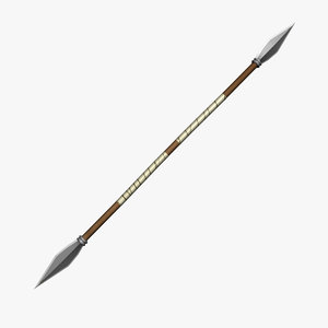 3d model of stick weapon