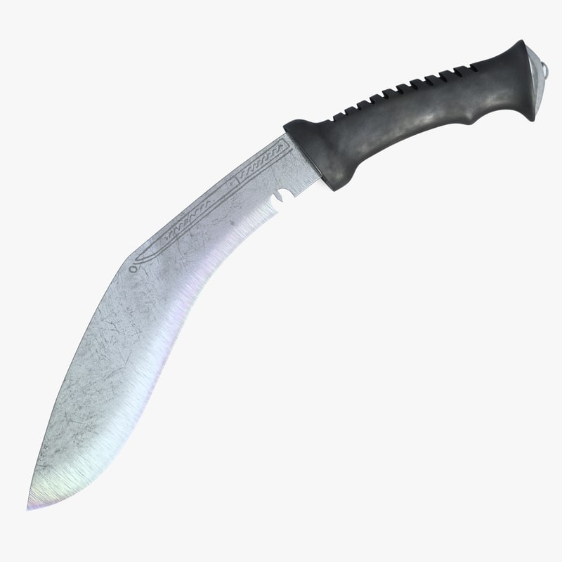 3d India Sword Kukri