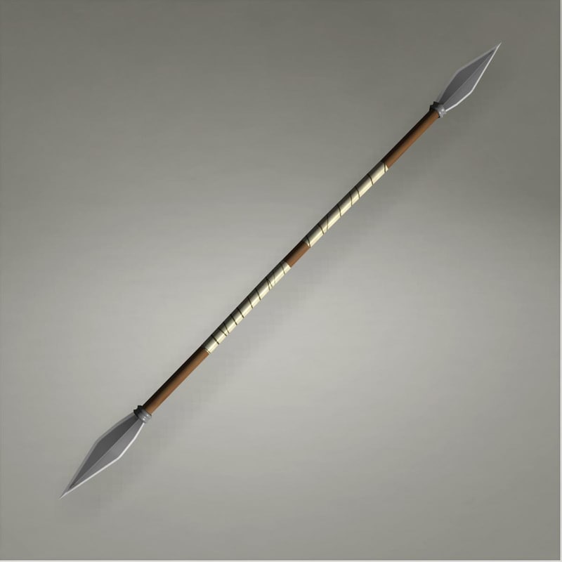 3d model of stick weapon