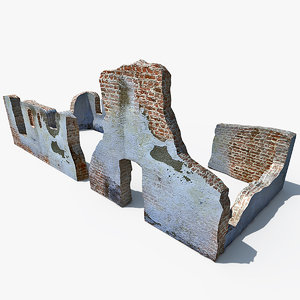 ruins modelled 3d 3ds