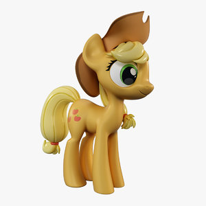 little pony applejack 3d model