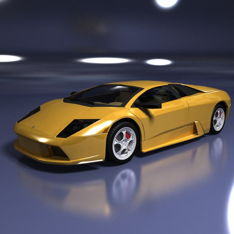 3d model lamborghini murcielago car