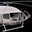 3d bell 429 helicopter interior model