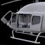 3d bell 429 helicopter interior model