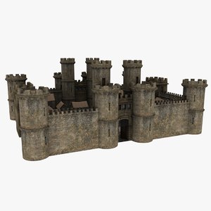 3ds medieval castle