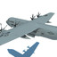 c-130j-30 super hercules military aircraft 3d x