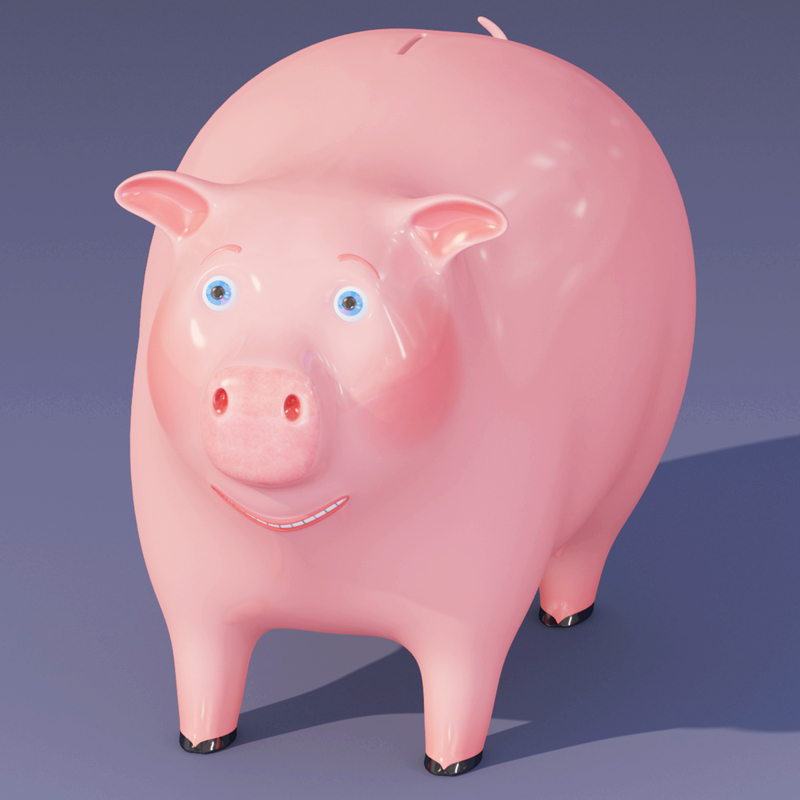 piggy bank 3d model