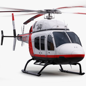 3d model bell 429 helicopter interior