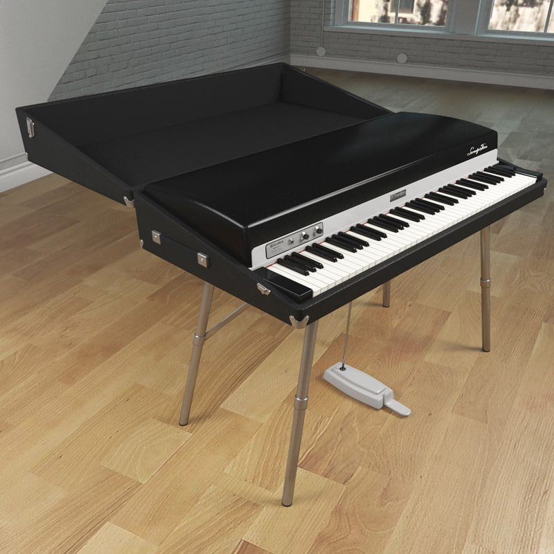 fender rhodes 73 piano 3d model
