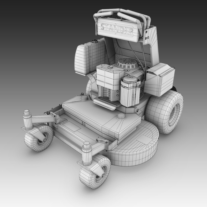 3d model of wright stander