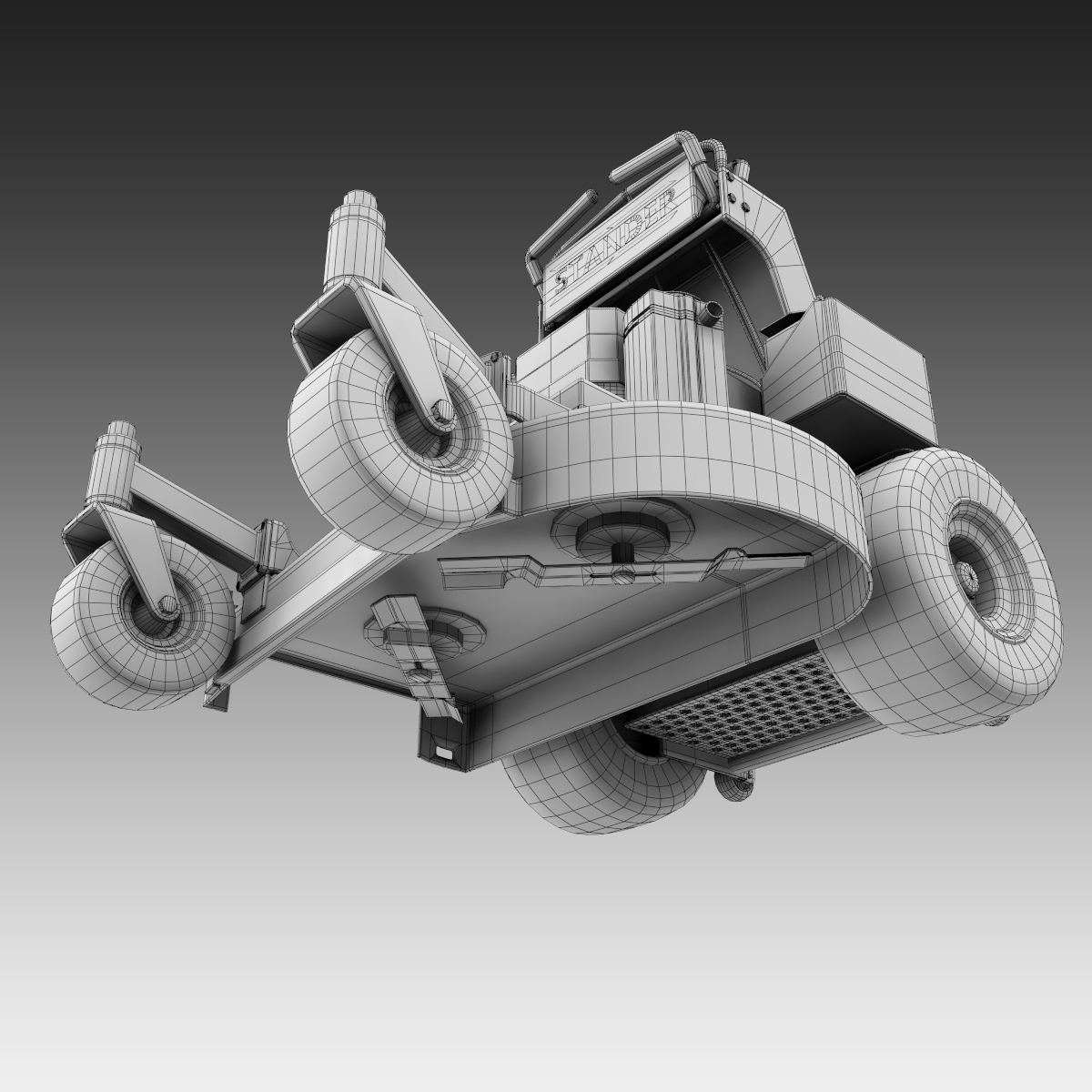 3d model of wright stander