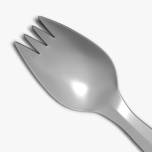 spork spoon fork 3d max