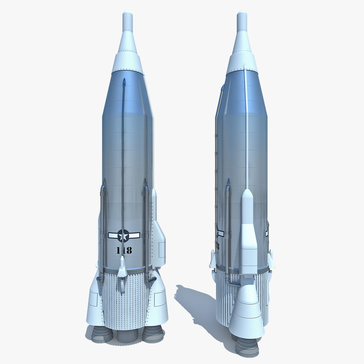 atlas rocket 3d model