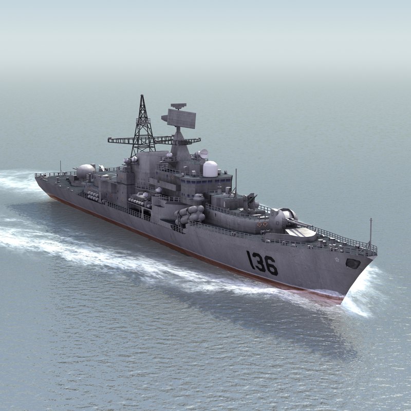 3d chinese hangzhou destroyer model