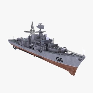 3d chinese hangzhou destroyer model