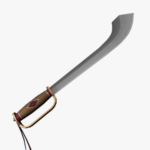 antique sword 3d model