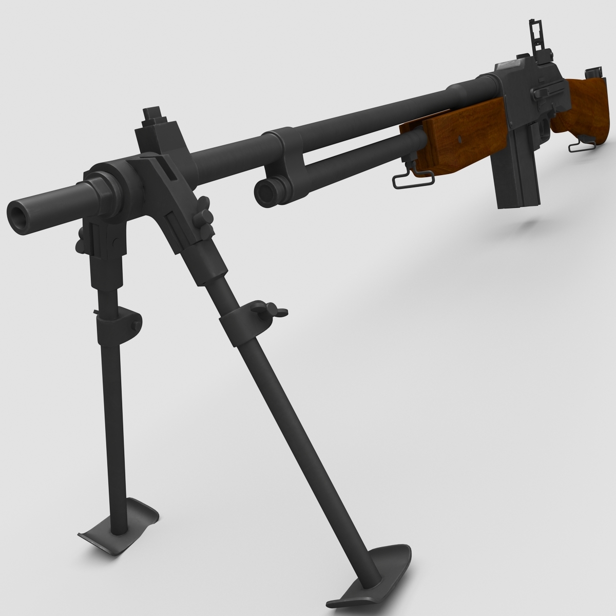 3d M1918a2 Browning Automatic Rifle Gun