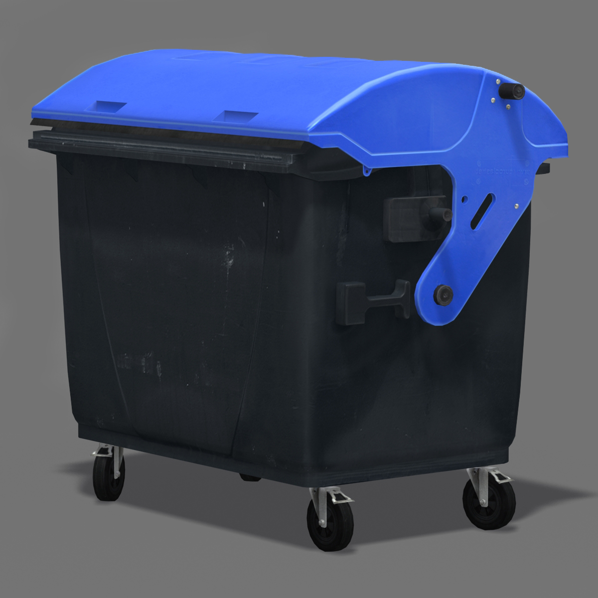 plastic dumpster garbage 3d model