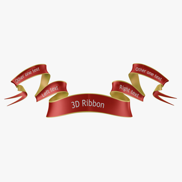 3d ribbon model