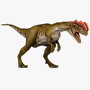 max dilophosaurus dinosaur modelled
