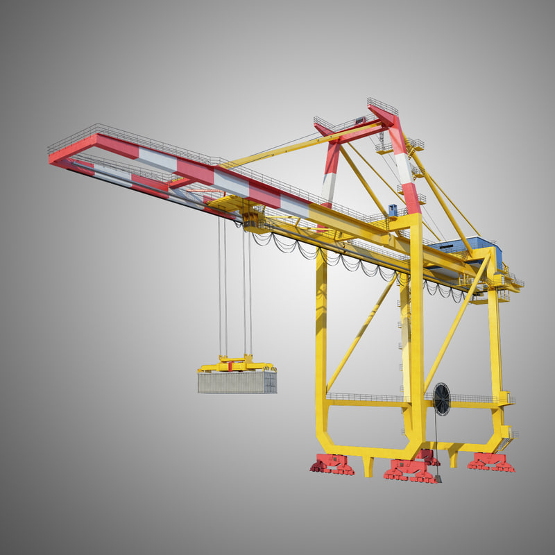 container crane 3d model