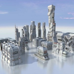 max sci fi futuristic city