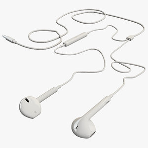 apple earpods 3d max