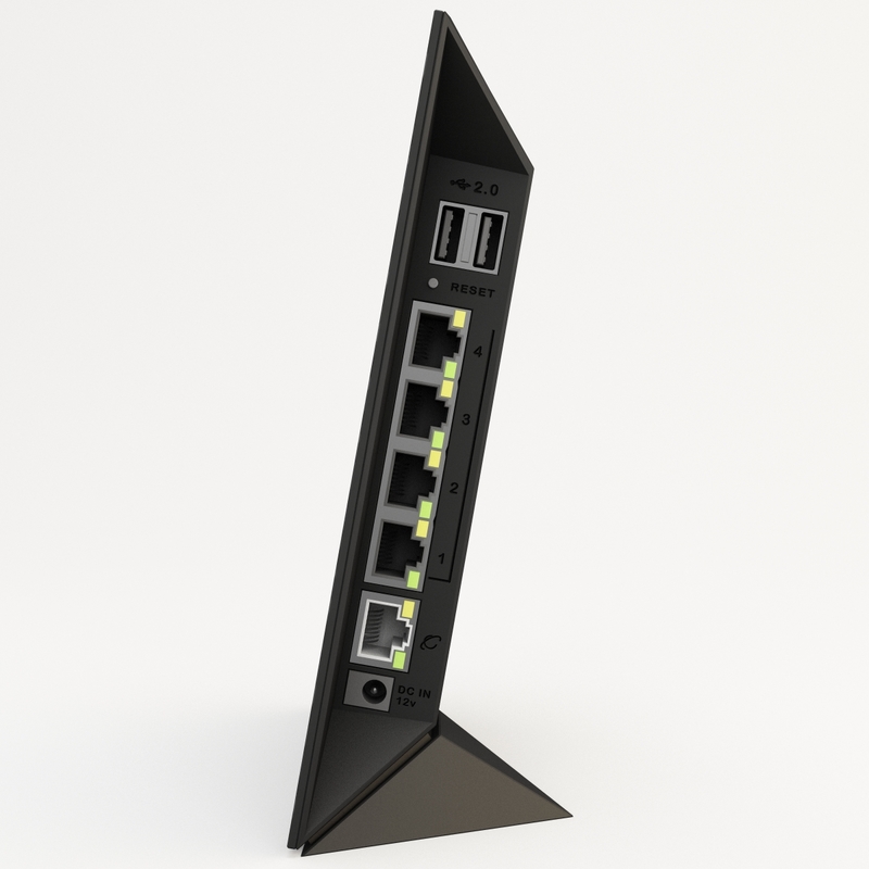 asus wireless router rtn56u 3d model