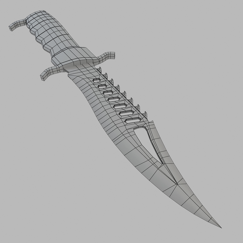 3d 3ds bowie knife