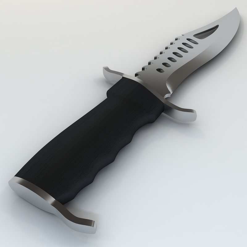 3d 3ds bowie knife