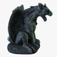 gargoyle eagle head 3d model