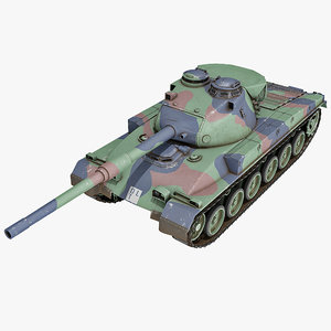 3d model swiss panzer 68 battle tank