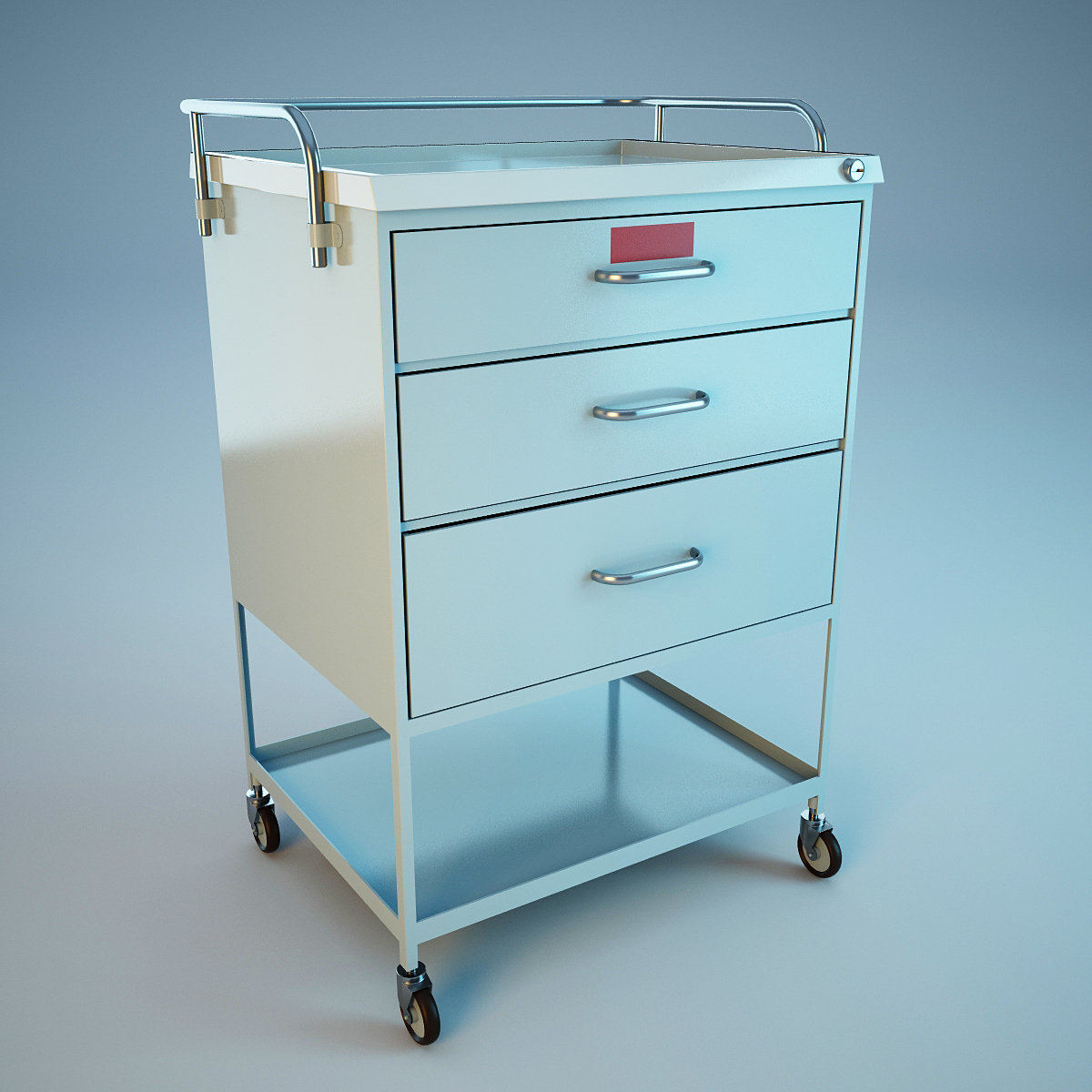 3ds max medical supply cart