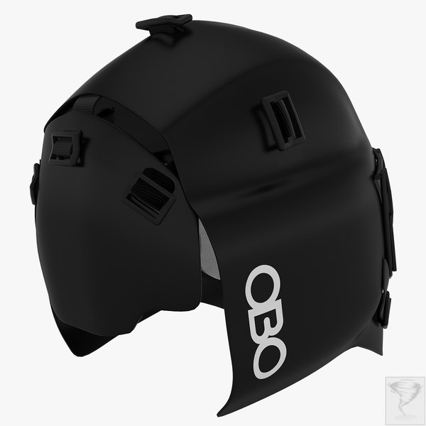 3d model field hockey helmet obo