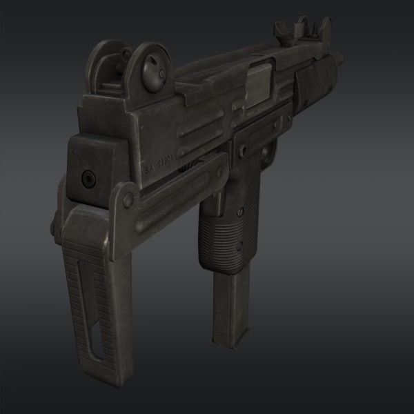 Uzi Submachine Gun 3d Model