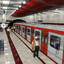 subway station train - 3d max