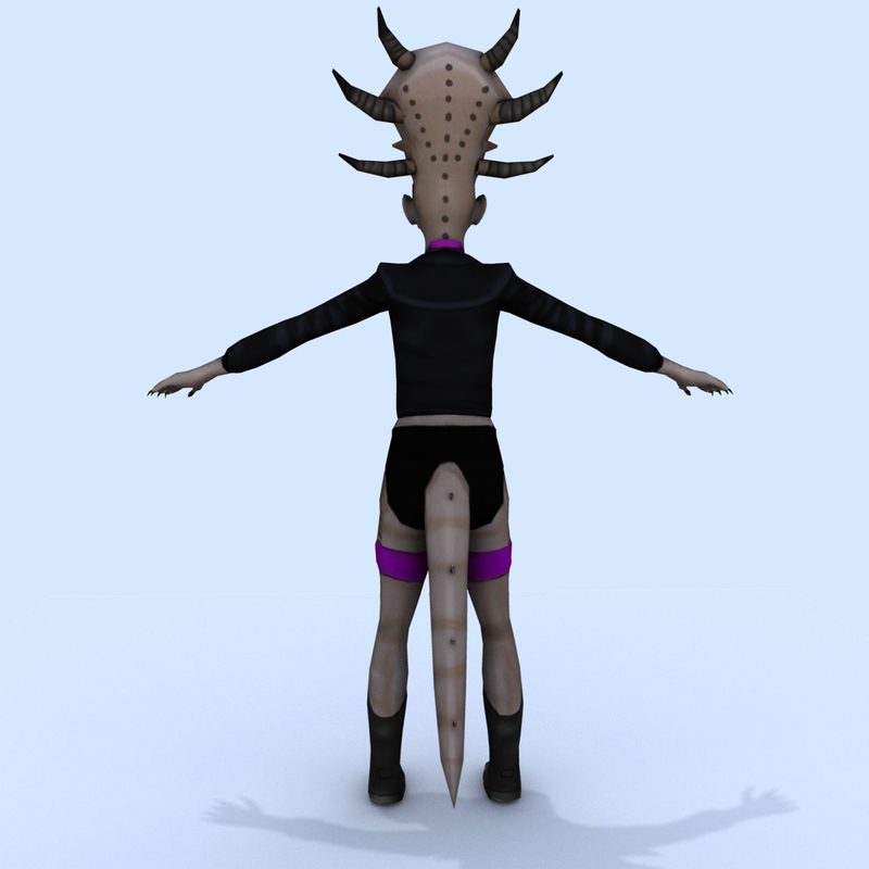 3d model alien female