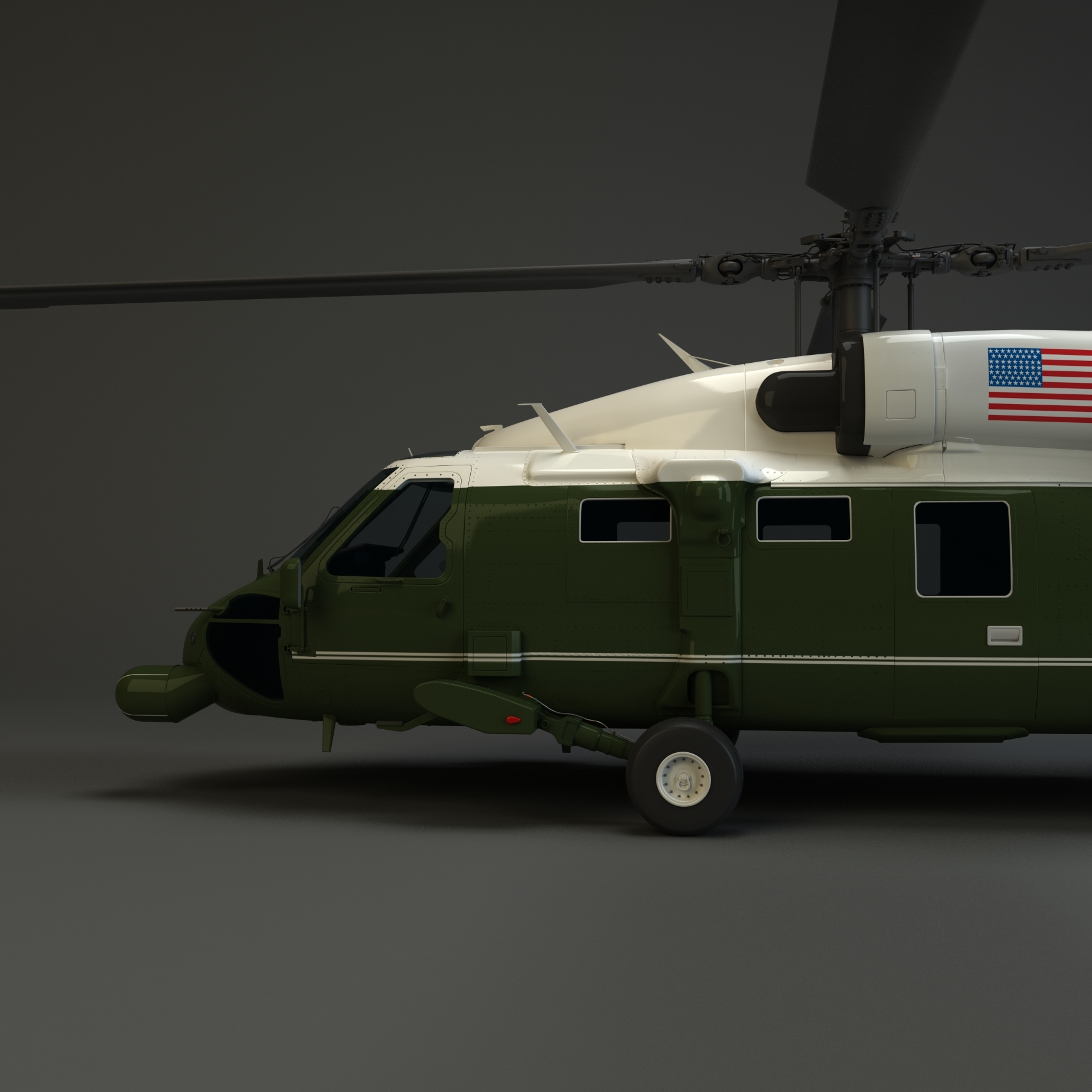 vh-60n helicopter 3d max